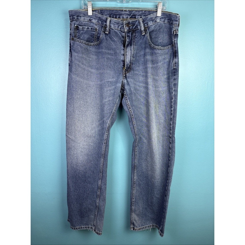 Y2K Levi's 559 Baggy Men's Light Wash Blue Denim 36x32 Skater Fade Whiskers